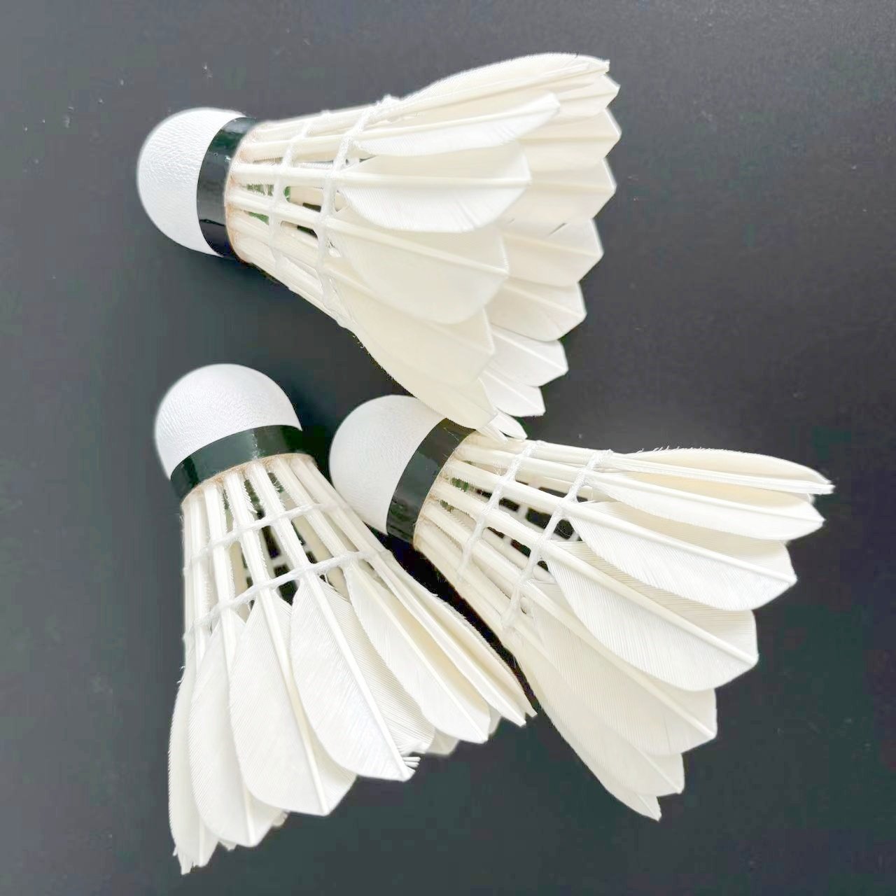 good durability Class C Goose Feather Sports ball with PU Cork badminton shuttlecocks