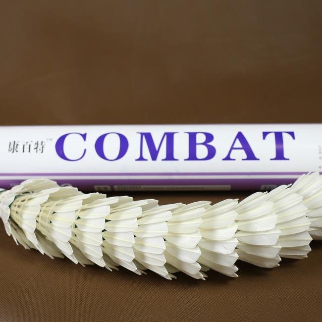 Competitive price most durable duck feather from Combat shuttlecock