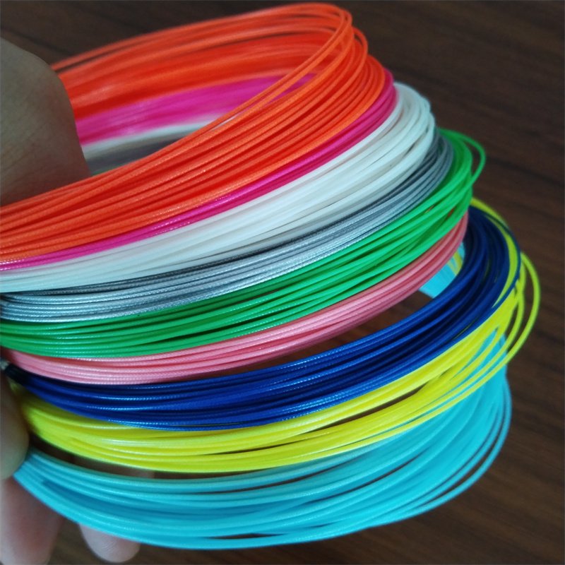 High Quality Polymer Nylon Multifilament 0.7mm machine stringing durability badminton racket string