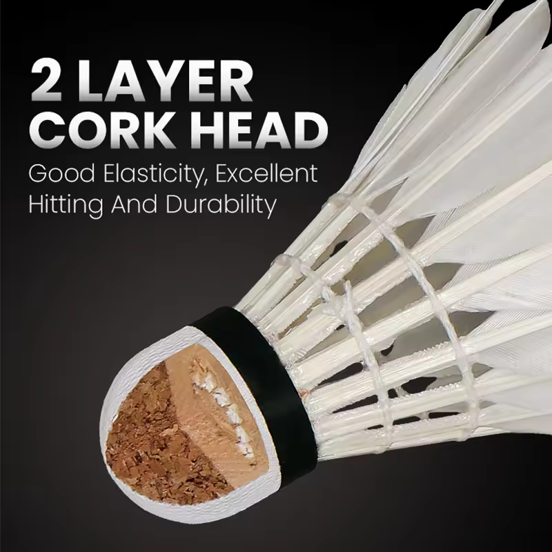 Shuttlecock Badminton Durable Wholesale Kunli Goose Feather Badminton Shuttlecocks