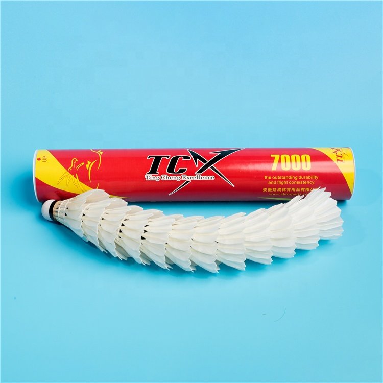 TCX 7000 ganba Cigu duck feather badminton shuttlecock same as Wecan badminton shuttlecock
