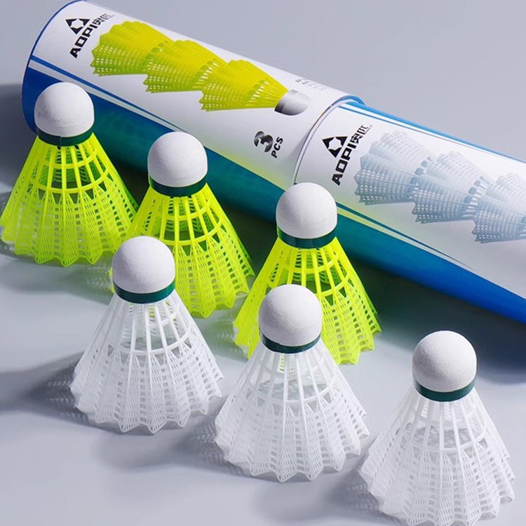 nylon badminton shuttlecocks tube shuttlecocks entertainment durable badminton sport nylon badminton ball
