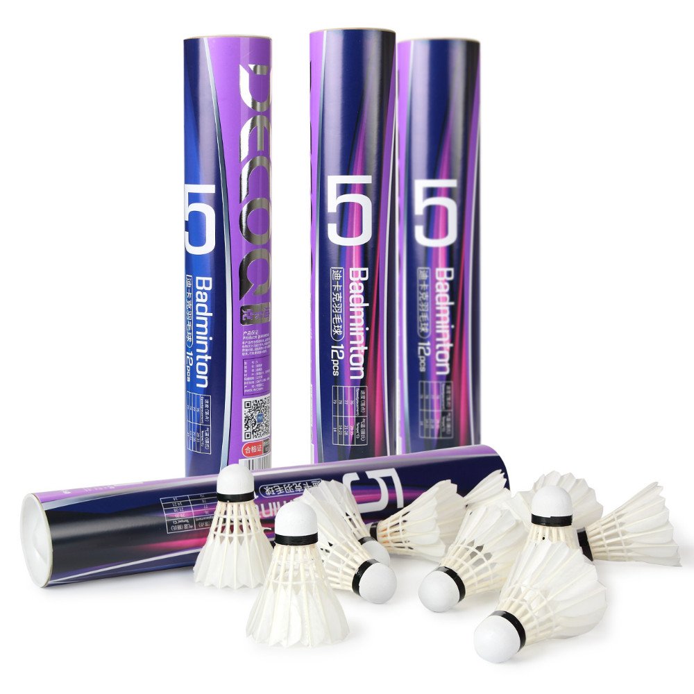 High Quality 3in1 Badminton Shuttlecock Durable Goose Feather Pure White for Professional Players for Training