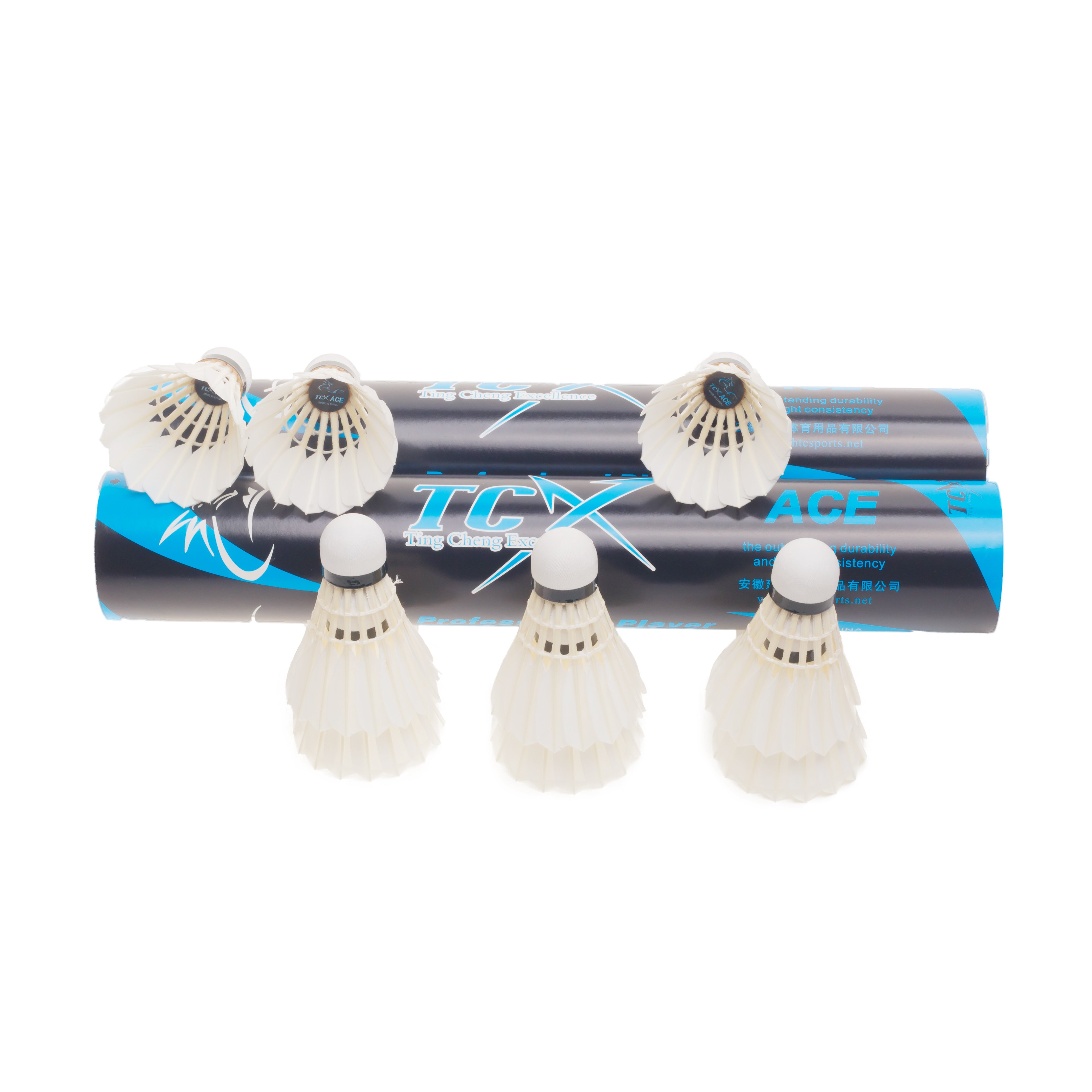 factory supply class A goose feather lingmei 90 equalievent to Top line 80 badminton shuttlecock