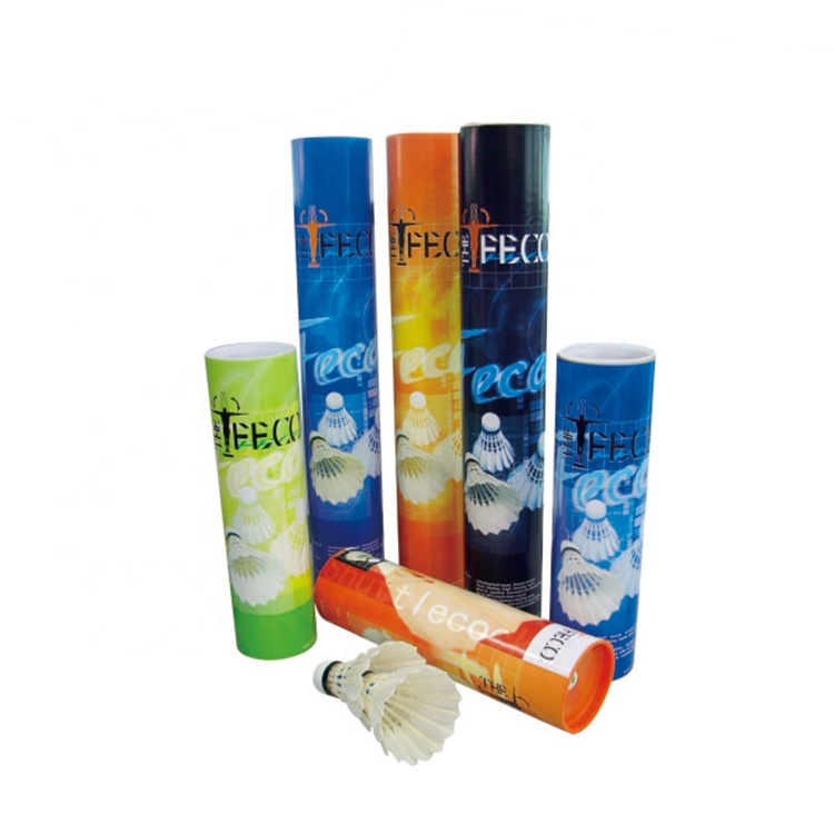 Qicaiyu Hot Sale 2 Layers Natural Cork Pure White Badminton Shuttle 100% Duck Feather Shuttlecock For Professional Tournament