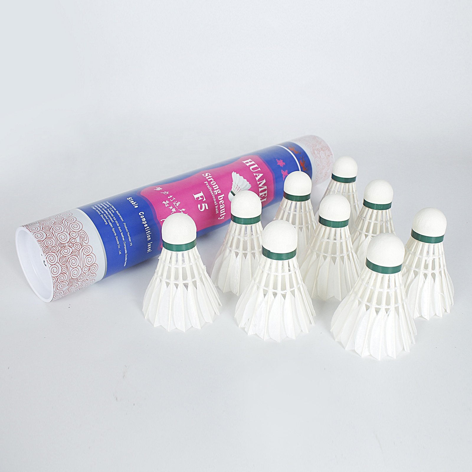 Durable White Duck Feather Badminton Shuttlecock For Sports Training Flight Stable Badminton