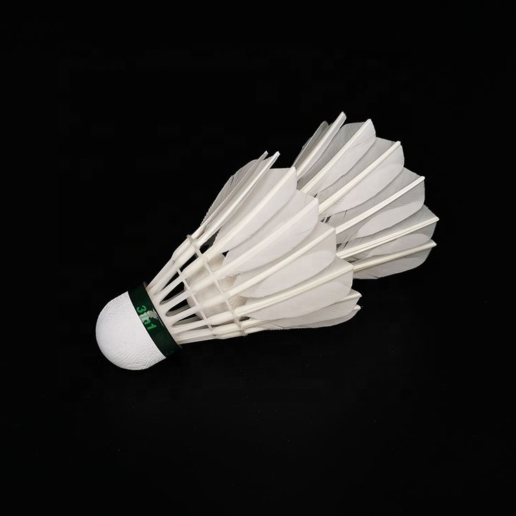 Most Popular Effective shuttlecock goose flex feather badminton shuttlecocks high quality goose High Durability PU Cork