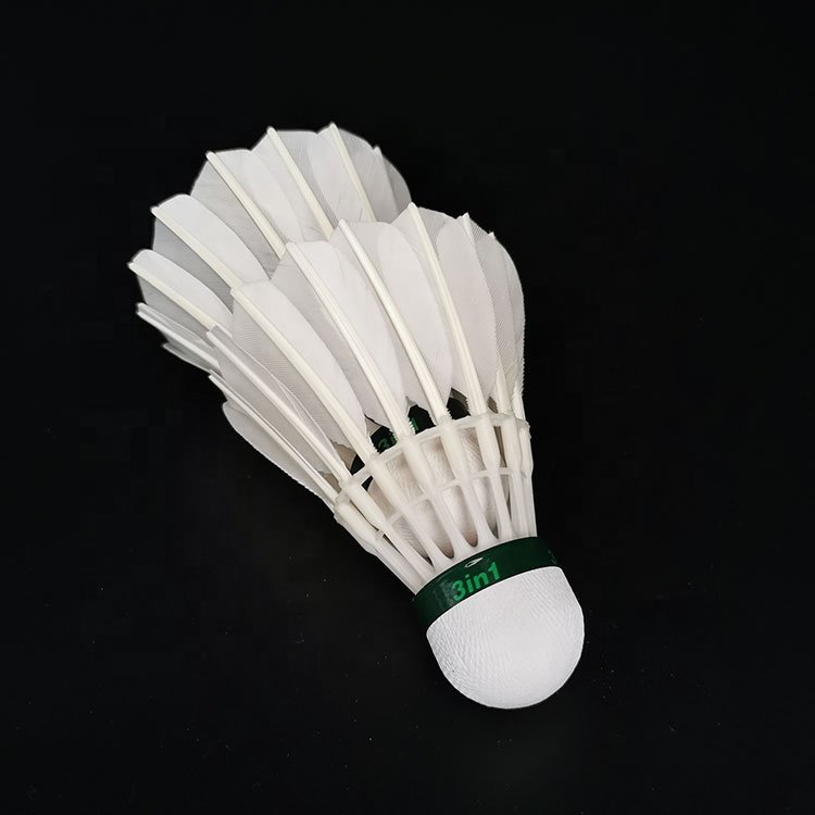 Most Popular Effective shuttlecock goose flex feather badminton shuttlecocks high quality goose High Durability PU Cork