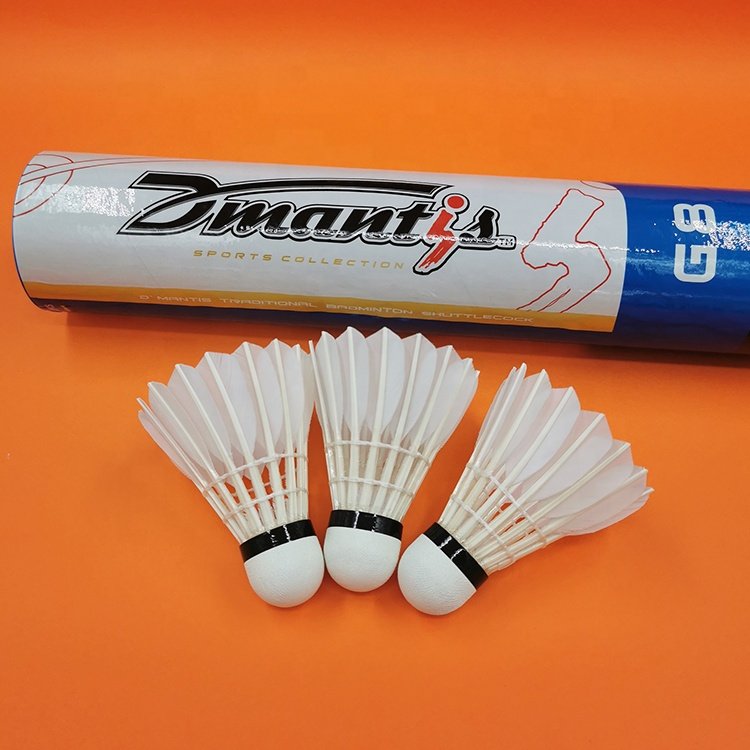 Quality Shuttlecocks Wholesale Badminton Shuttlecock Goose Feather for Tournaments Pluma de ganso con volante