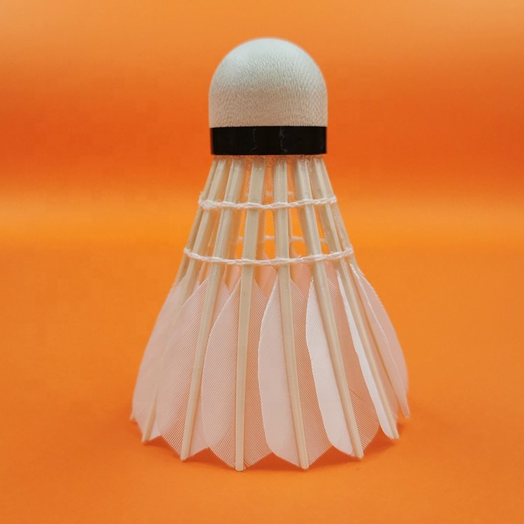 Quality Shuttlecocks Wholesale Badminton Shuttlecock Goose Feather for Tournaments Pluma de ganso con volante