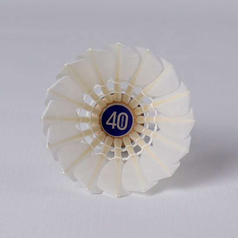 Wholesale Honkoo Aeroplane Speed 74-79 Duck Feather Badminton Shuttlecock For International Tournament