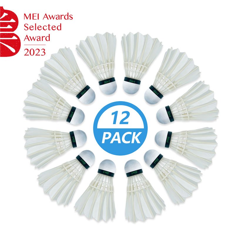 Dmantis 3in1 D45 Best-selling Tournament Competition Training Durable and Stable Badminton Top Grade Goose Feather Shuttlecock