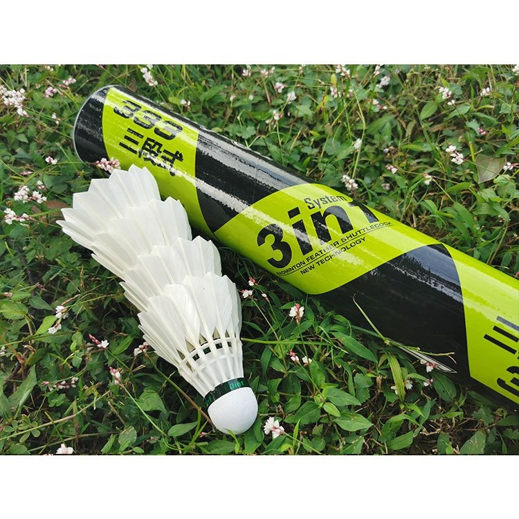 Durable Badminton Items High Quality Feather 3in1 Badminton Shuttlecock Super Cost Performance Badminton Shuttlecock