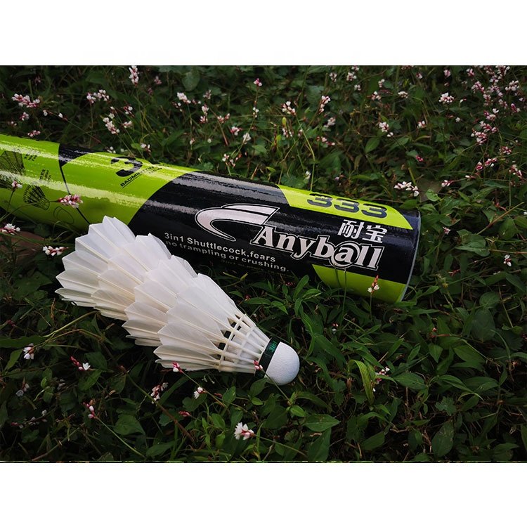 Durable Badminton Items High Quality Feather 3in1 Badminton Shuttlecock Super Cost Performance Badminton Shuttlecock