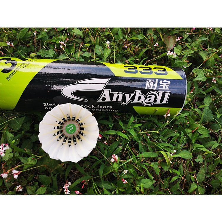 Durable Badminton Items High Quality Feather 3in1 Badminton Shuttlecock Super Cost Performance Badminton Shuttlecock