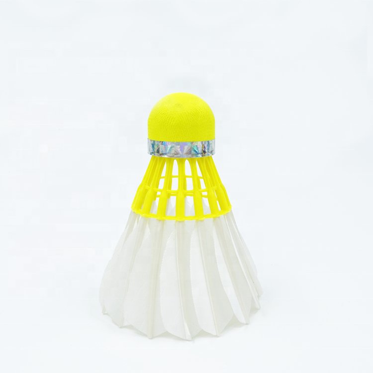 Yellow Cork 3in1 Shuttlecock Eye Catching Badminton Training Hybrid Shuttles Durable and Stable Flying Shuttlecock Badminton