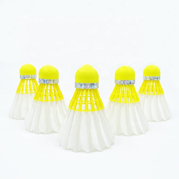 Yellow Cork 3in1 Shuttlecock Eye Catching Badminton Training Hybrid Shuttles Durable and Stable Flying Shuttlecock Badminton