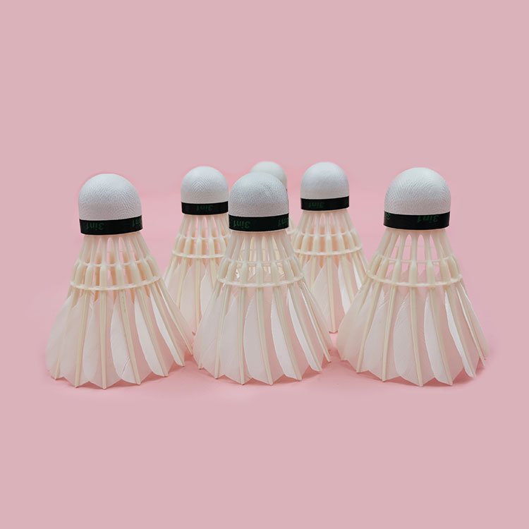 High Quality Thomas Cup Badminton India Training Goose Feather Cost-effective Shuttlecock indonesia