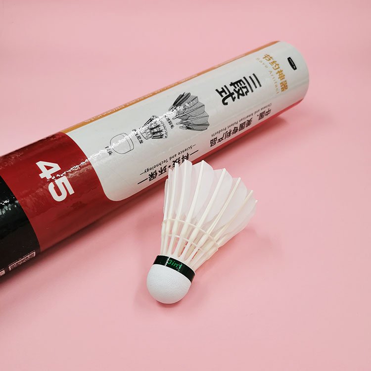 High Quality Thomas Cup Badminton India Training Goose Feather Cost-effective Shuttlecock indonesia