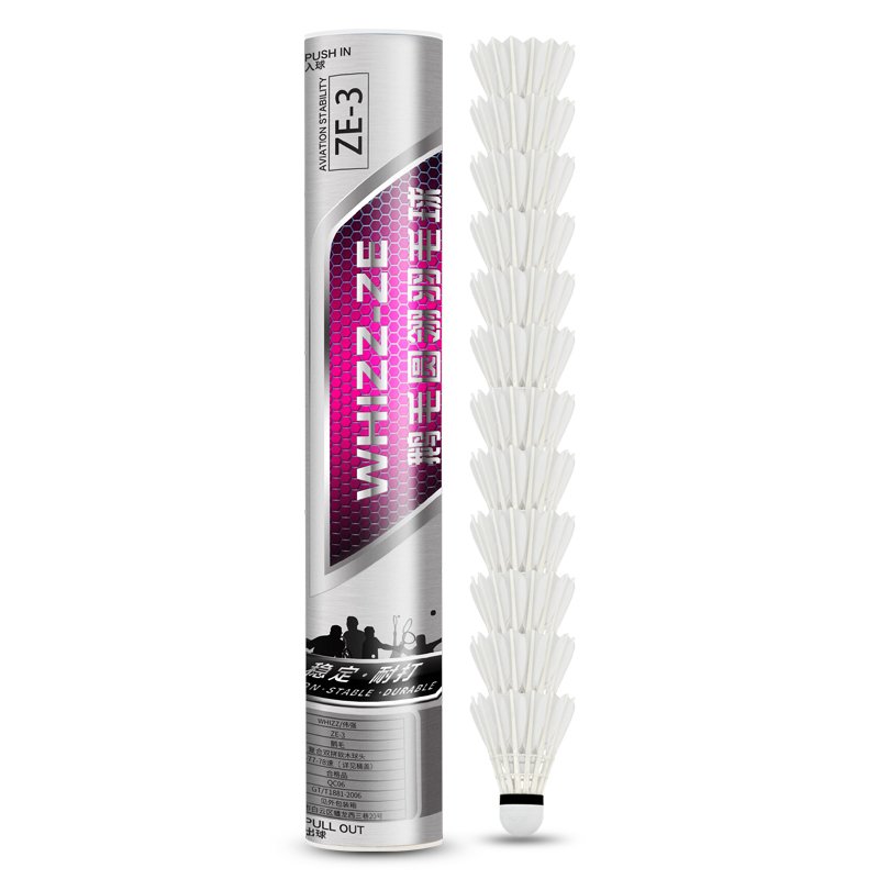 High Quality Good Price Taiwan Fiber Cork Feather Shuttle Cock badminton shuttlecock