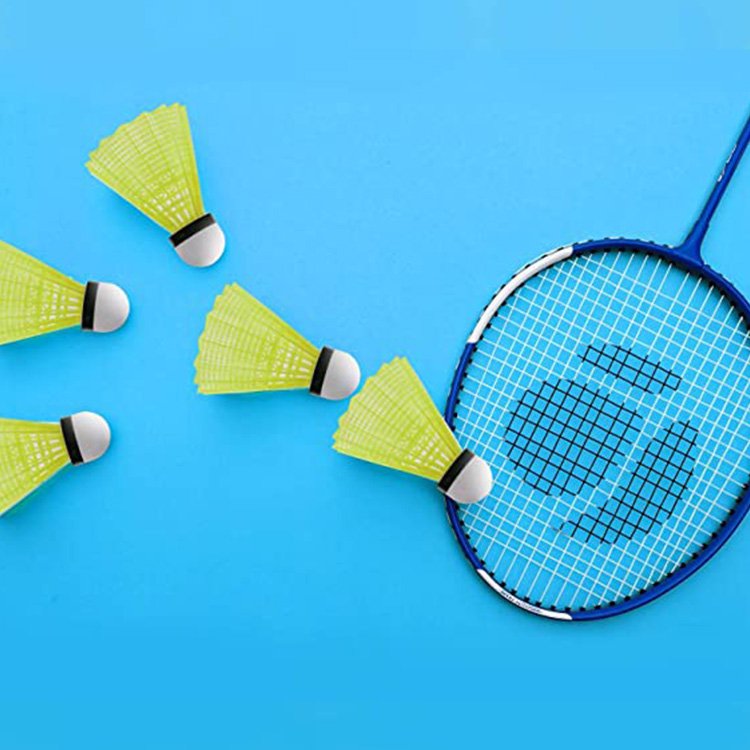 Badminton plastic durable nylon ball 6 pieces for indoor and outdoor stable wind proof training and competition