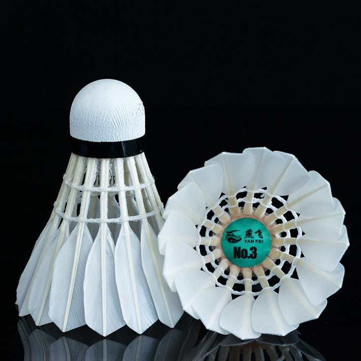 Badminton Shuttlecock Wholesale Customized High Quality Training Level Duck Feather Class a Duck Feather Club Ball Sandwich Cork
