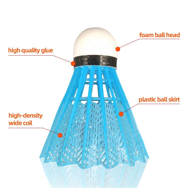 Badminton Shuttlecocks 12 5 3 Pcs Pack Random Color Plastic Nylon Shuttles Birdies Indoor Outdoor Playing Kids Toys federball