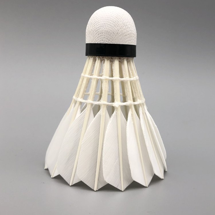 Factory Supply Super Durable Badminton Shuttlecock 12pcs White OEM Customized Ball Natural Cork Goose Feather