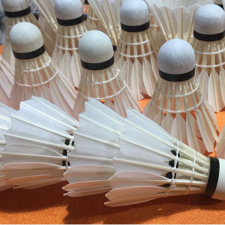 Training Shuttlecock Durable Straight Long Goose Badminton For Competition