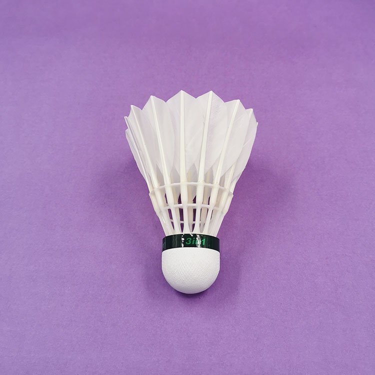 Anyball Brand 444 Fiber Cock Hybrid Shuttlecock 3-in-1 Durable and Beautiful Natural Goose Feather Badminton for Training
