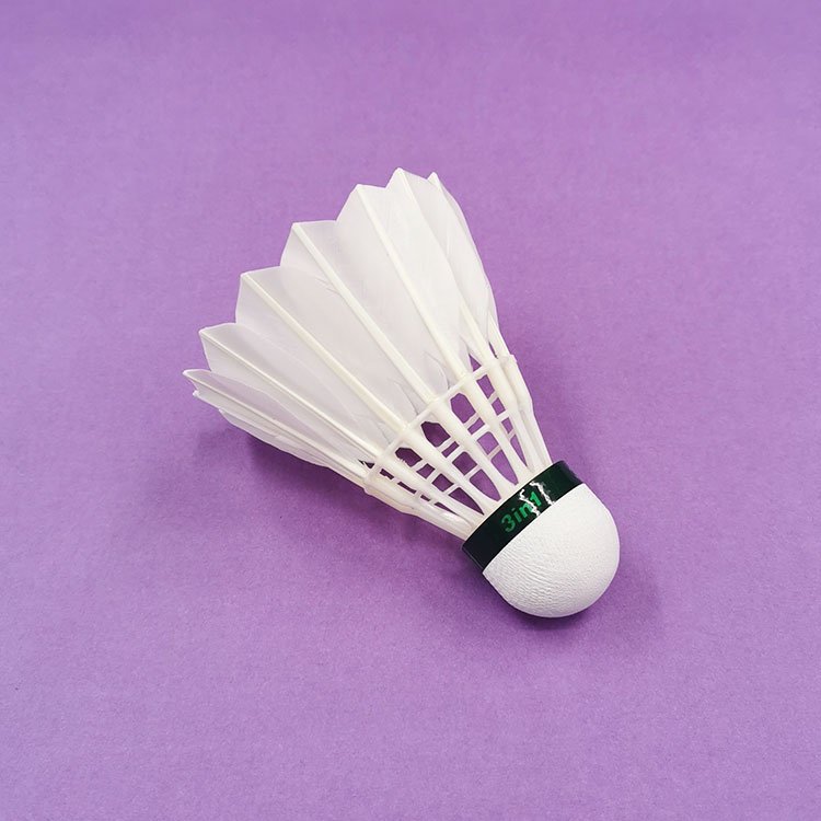 Anyball Brand 444 Fiber Cock Hybrid Shuttlecock 3-in-1 Durable and Beautiful Natural Goose Feather Badminton for Training