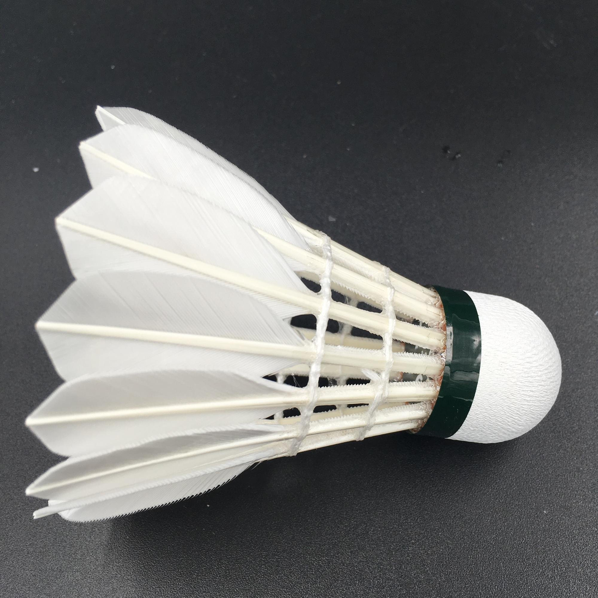 Good Quality Oem Goose Feather Custom Outer Packaging Silver Classic Badminton Shuttlecock