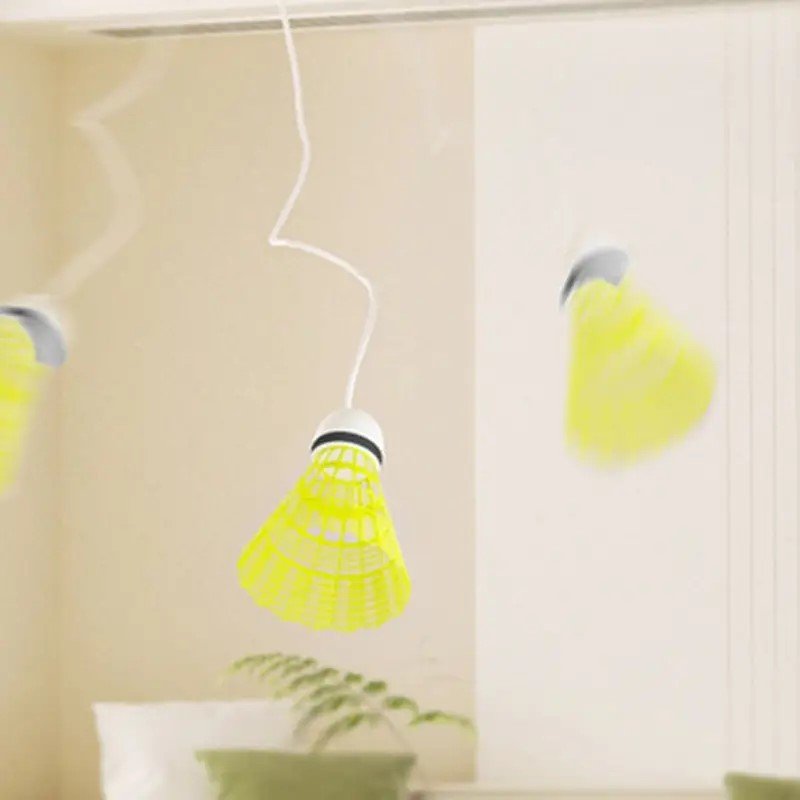 M0087 New Single Hanging Badminton Trainer Set Durable Nylon Shuttlecocks for Parent-Child Rebound Training Complete Equipment