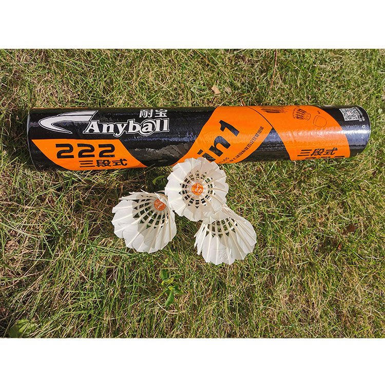 Manufacturer Supplier China Feather Badminton Synthetic Hybrid Shuttlecock with Great Durability Stability and Balance