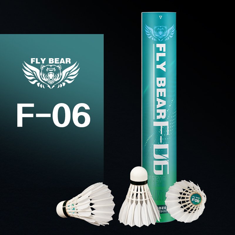 High Quality Professional Competition Training Duck Feather Badminton Shuttles Durable Cork Head for Players