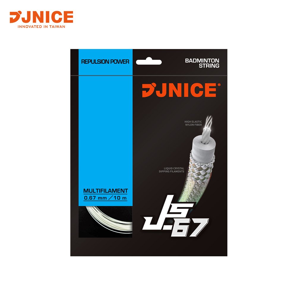 JNICE JS-67 made in Taiwan strong durable badminton string