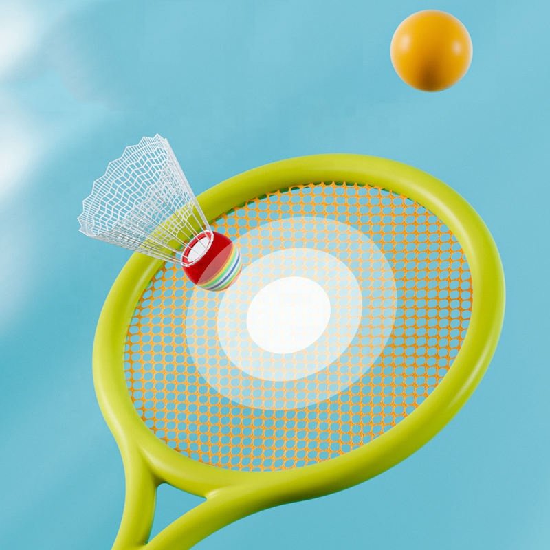 New 2 in 1 racket set colorful mini lightweight Badminton and Tennis Racquets for kids indoor and outdoor toy