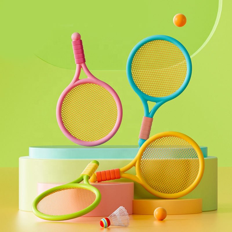New 2 in 1 racket set colorful mini lightweight Badminton and Tennis Racquets for kids indoor and outdoor toy