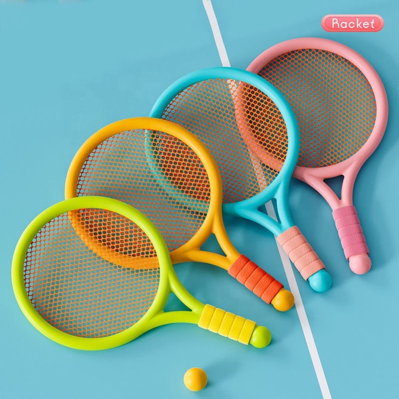 New 2 in 1 racket set colorful mini lightweight Badminton and Tennis Racquets for kids indoor and outdoor toy