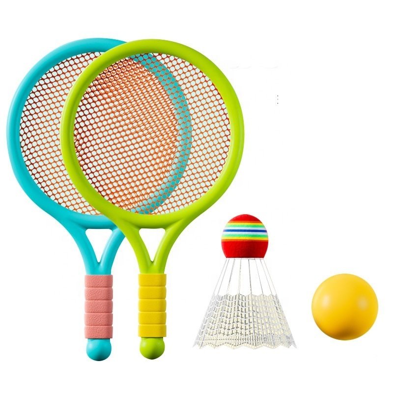 New 2 in 1 racket set colorful mini lightweight Badminton and Tennis Racquets for kids indoor and outdoor toy