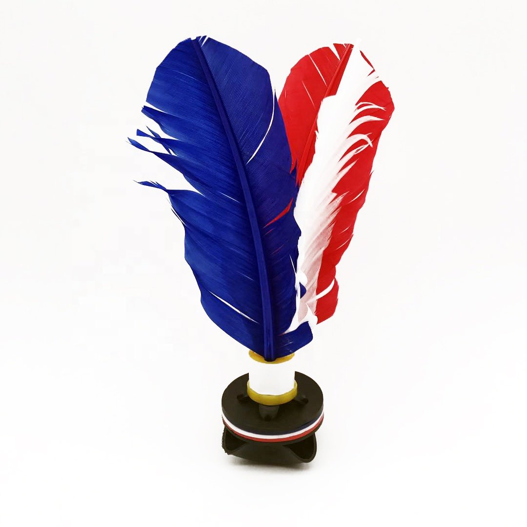 Wholesale OEM Accepted Cheap Colorful Beach Feather Kick Shuttlecocks Jianzi Toys