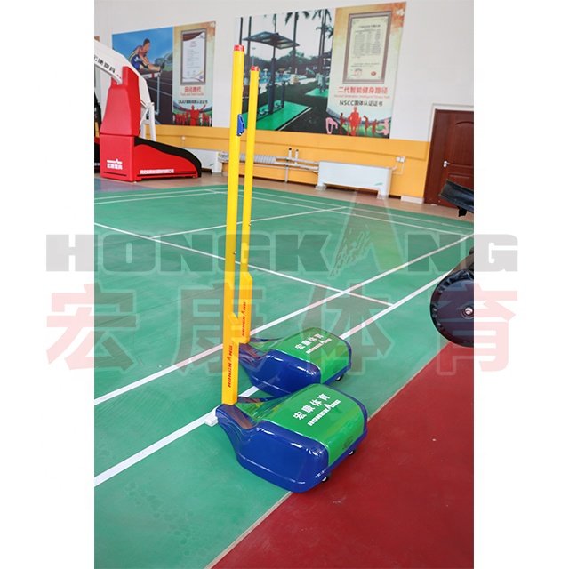 Professional Portable Badminton post/movable badminton pole/stand/pillar manufacturer