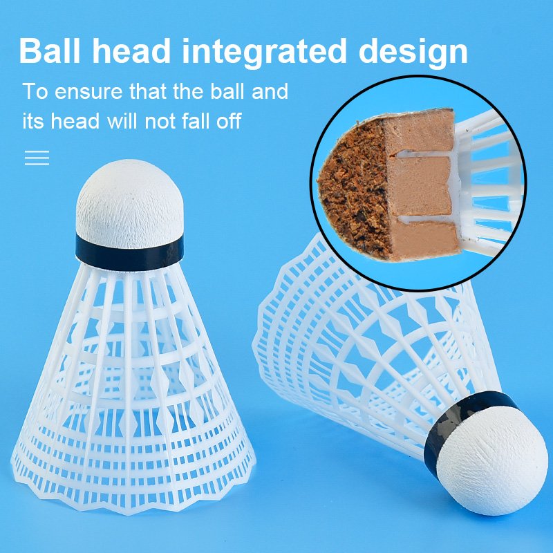 Badminton Shuttlecock oem/Badminton Shuttlecock/Soft White plastic Shuttlecocks for Hot-Sale