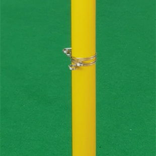 China Supplier Moveable Steel Portable Badminton Net Post / Pole