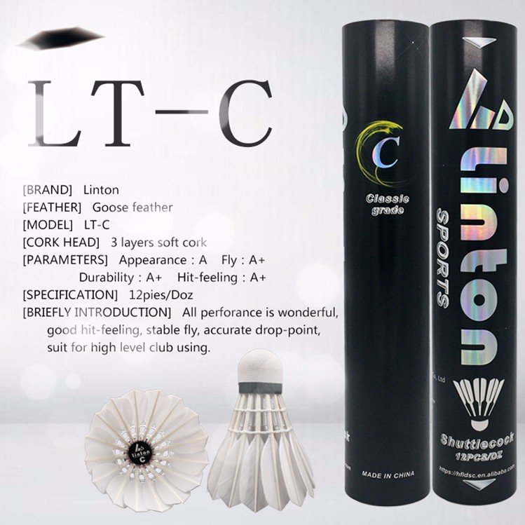 Chinese Manufacturer Factory Sale Goose Feather Training Badminton Balls Shuttlecocks