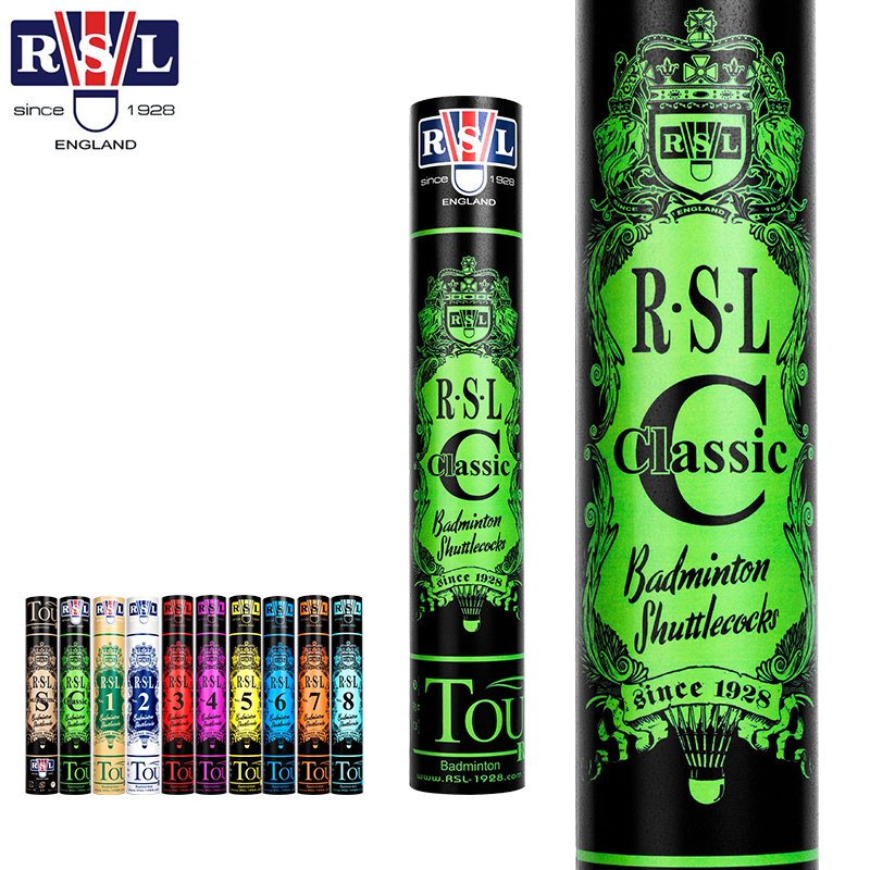 RSL Classic Class A Goose Feather Badminton Shuttlecock with Fiber board + Natural Cork Head