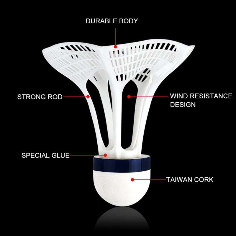 nylon ball nylon shuttle cork shuttlecock