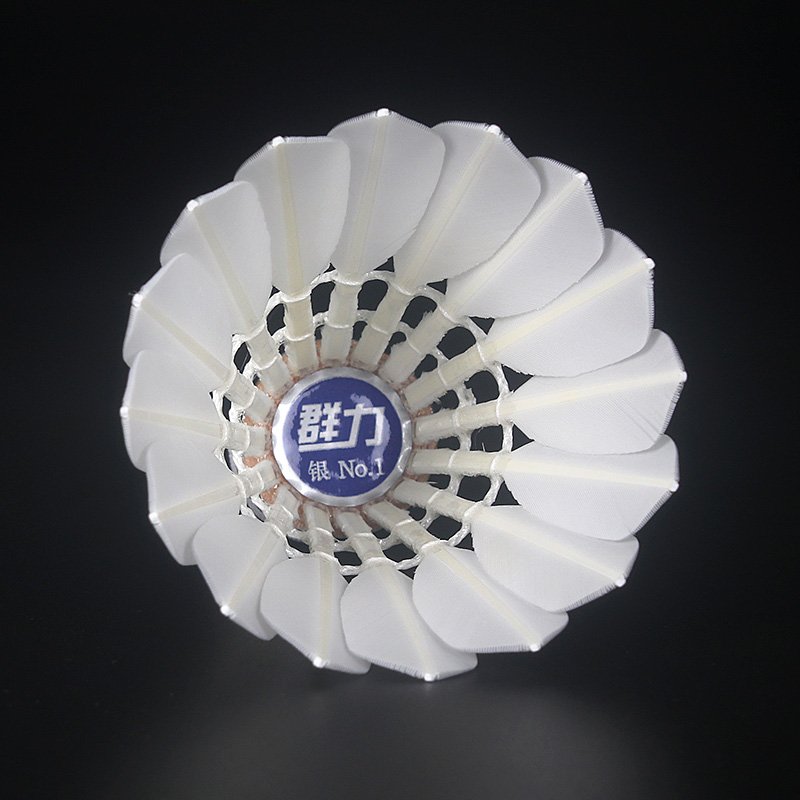 KUNLI Professional Shuttle Badminton Silver Duck Feather Badminton Shuttlecock