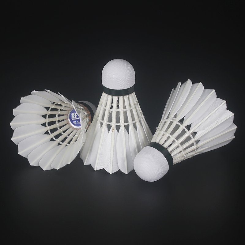 KUNLI Professional Shuttle Badminton Silver Duck Feather Badminton Shuttlecock