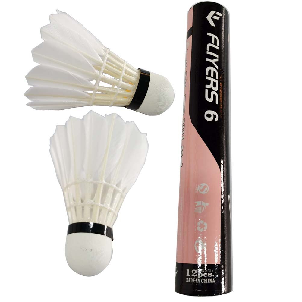 Hot Sales 12pcs Each Tube Quality Same As YY RSL Goose Badminton Shuttlecock For International Tournament
